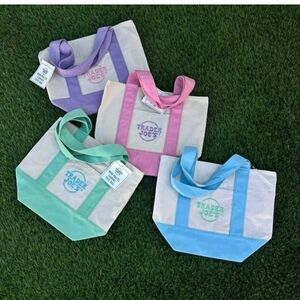 Trader Joe's mini canvas tote bags Set Of 4